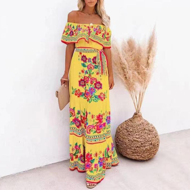 Élégance Robe Florale et Charme d'Été