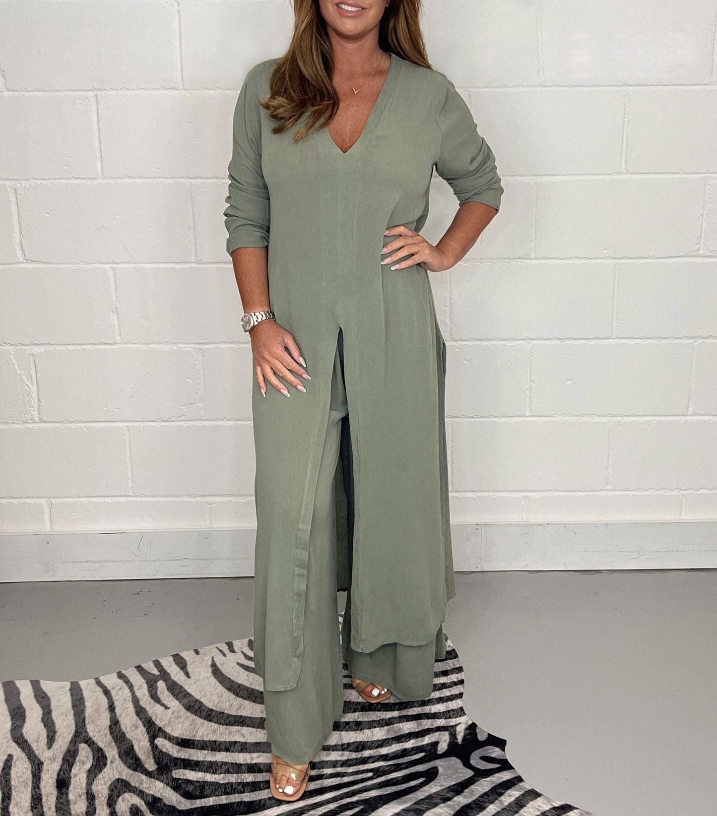 Tendance Subtile – Set Long Haut et Pantalon