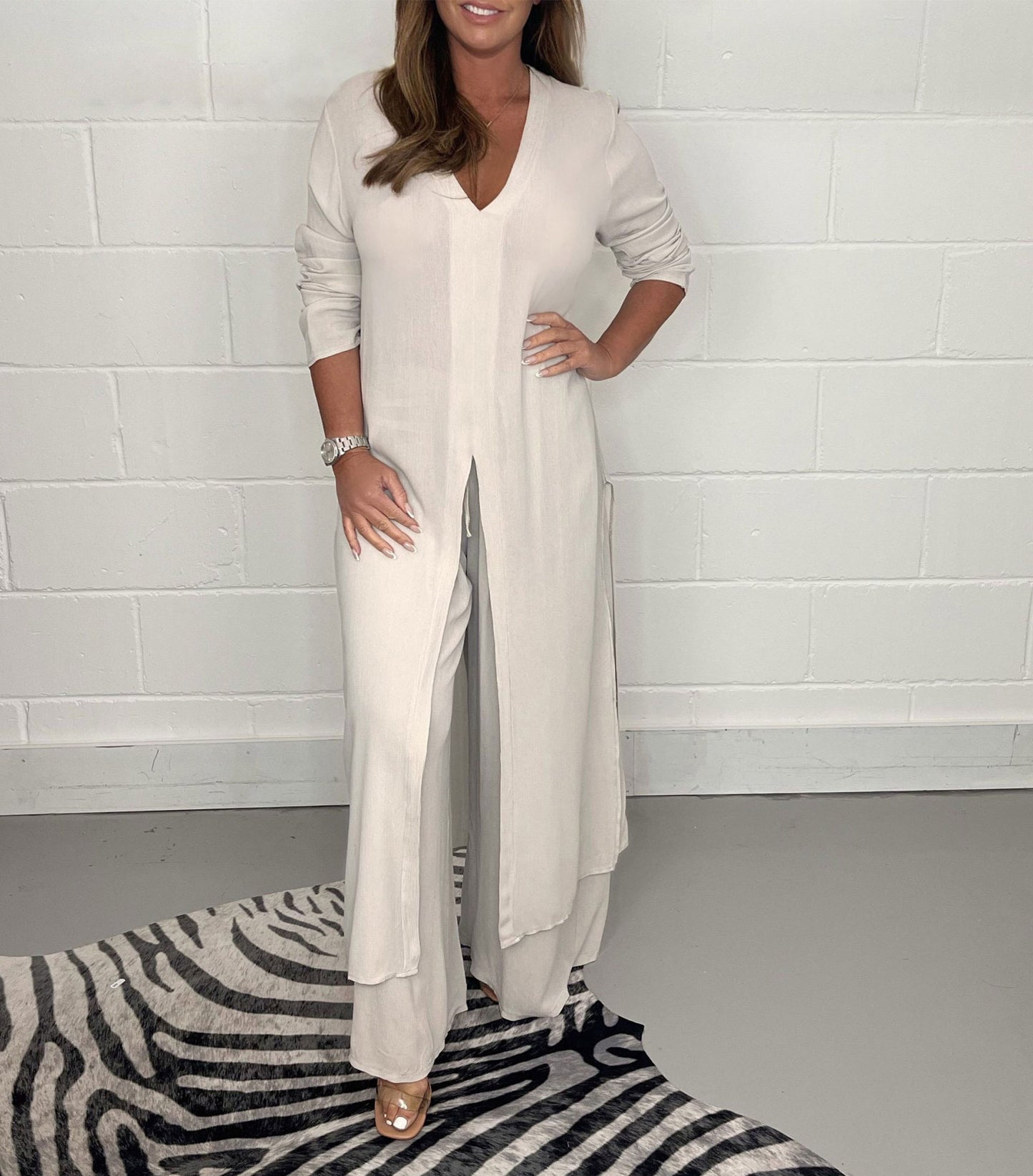 Tendance Subtile – Set Long Haut et Pantalon