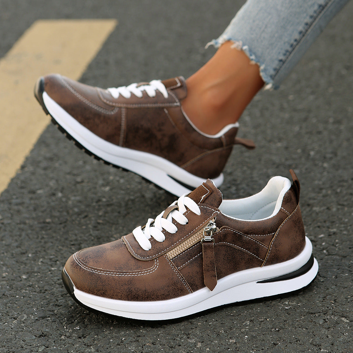 Chaussures Chic à Lacets pour Femme