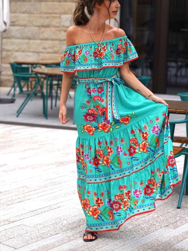 Élégance Robe Florale et Charme d'Été
