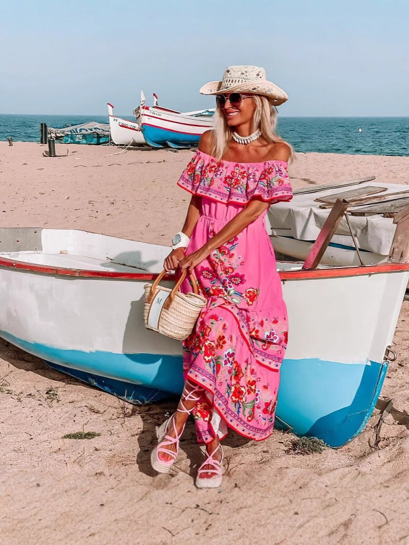 Élégance Robe Florale et Charme d'Été