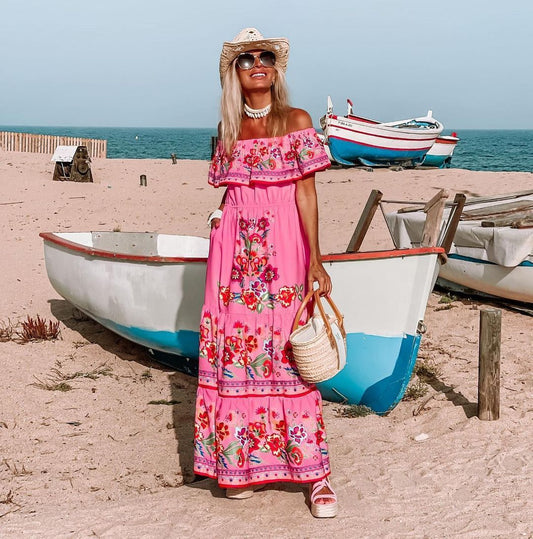 Élégance Robe Florale et Charme d'Été