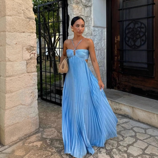Robe tube plissée chic – style minimaliste & glamour
