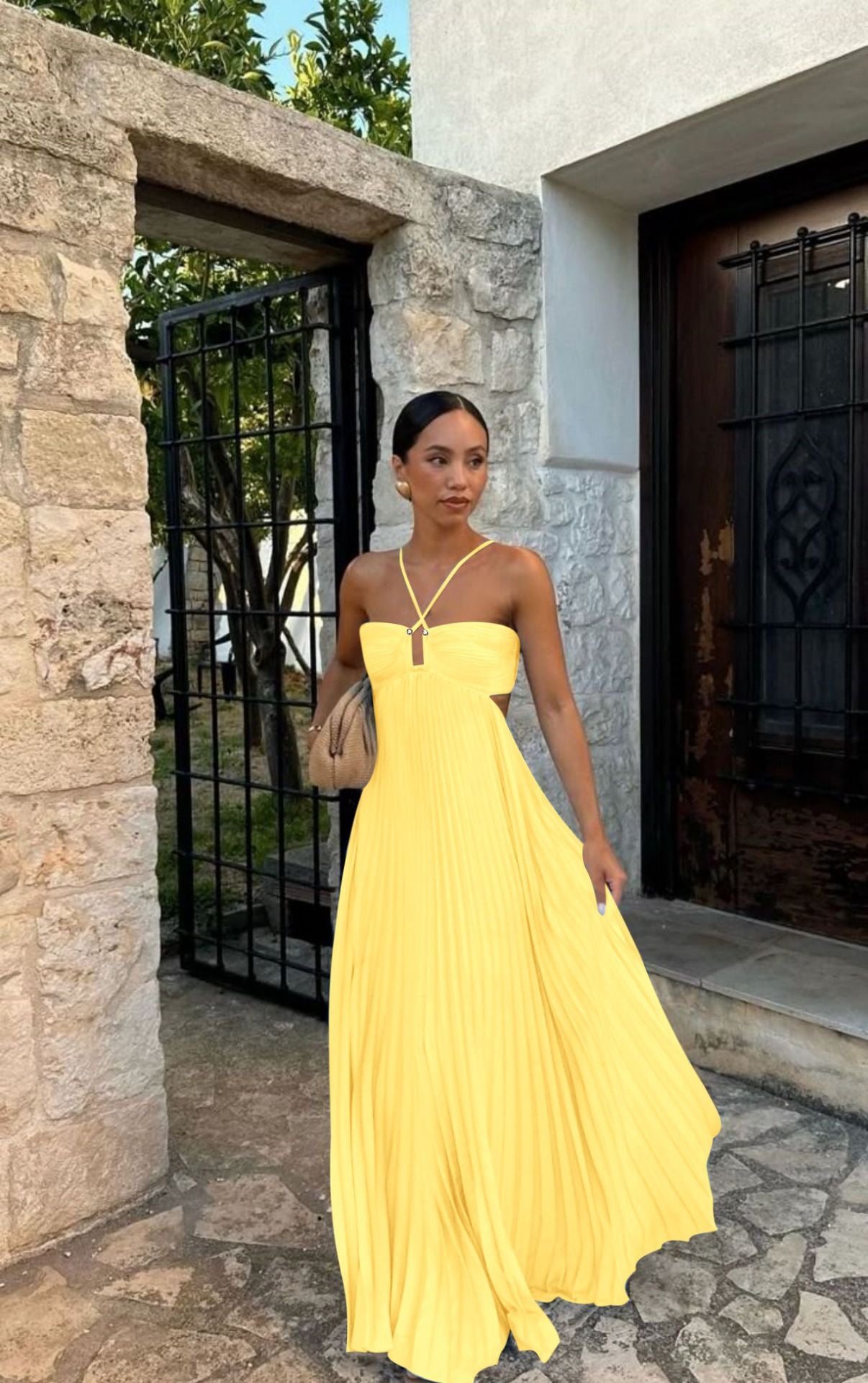 Robe tube plissée chic – style minimaliste & glamour