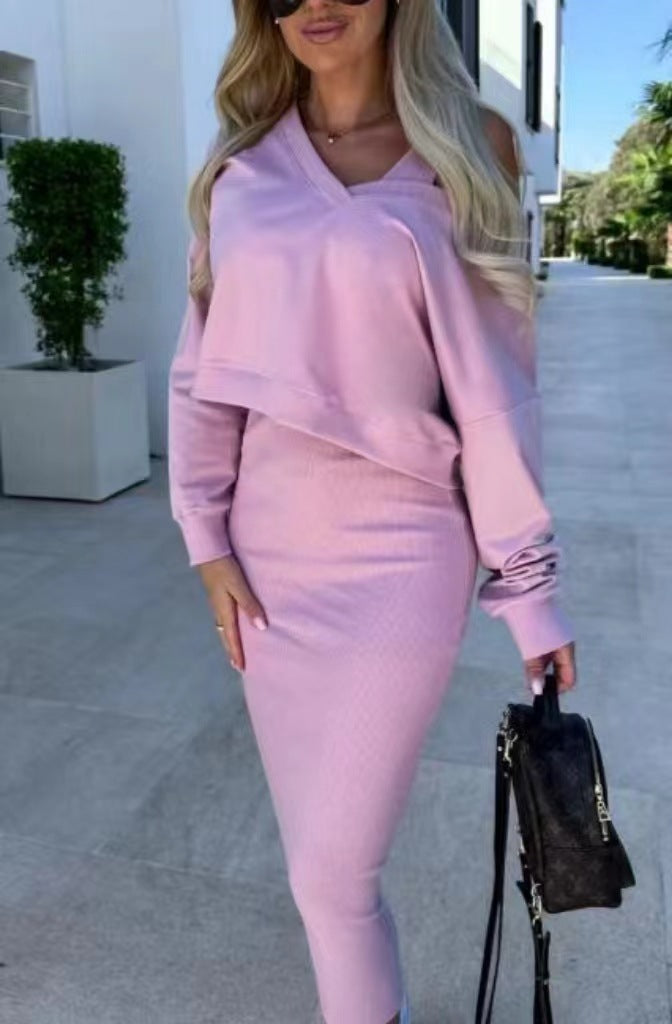 Ensemble Chic 2 Pièces – Robe Sans Manches