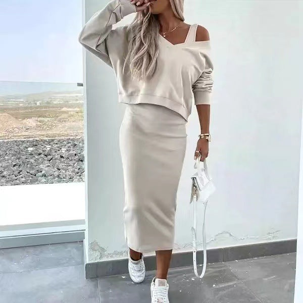 Ensemble Chic 2 Pièces – Robe Sans Manches