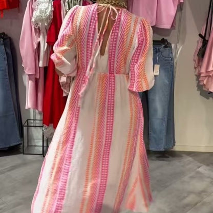 Robe Imprimée Élégance Bohème