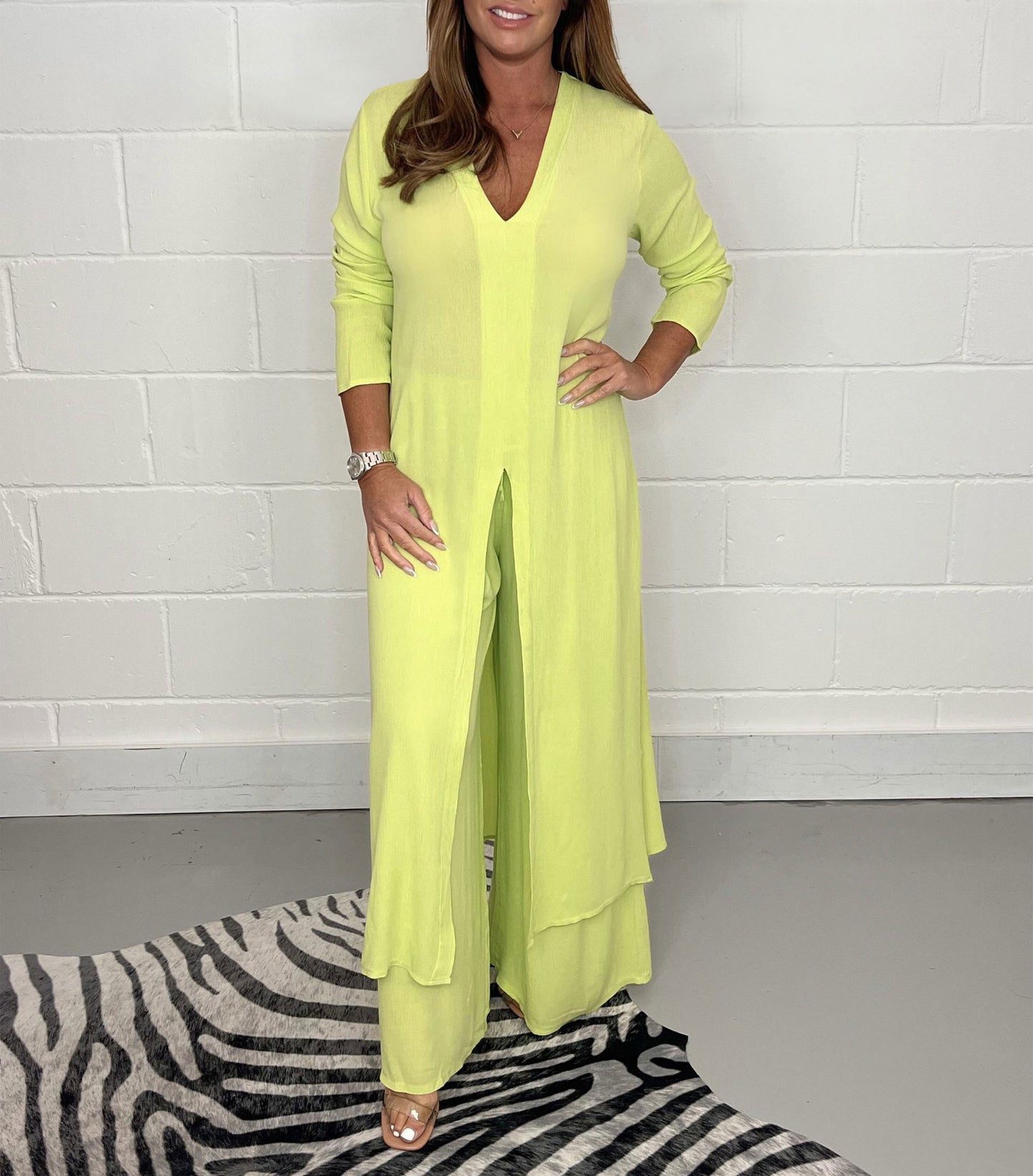 Tendance Subtile – Set Long Haut et Pantalon